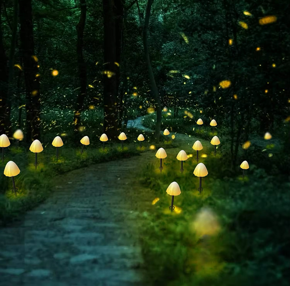 Magische Solar Pilz Lichterkette