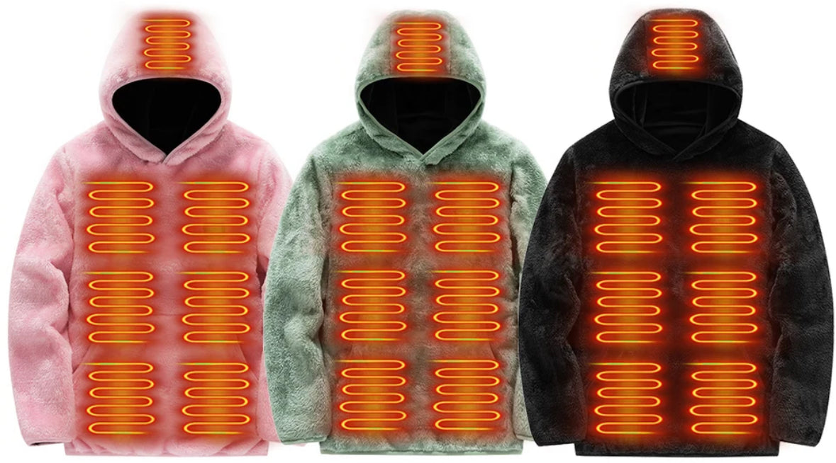 Beheizbarer Fleece Wärme Hoodie