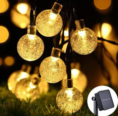 Solar Outdoor Kristall LED Lichterkette