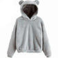 Flauschiger Plüsch Teddy Hoodie