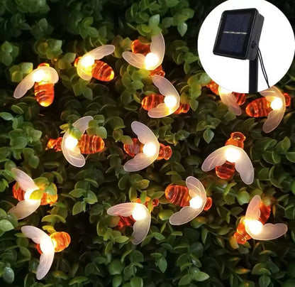 Wetterfeste Solar Bienen LED Lichterkette