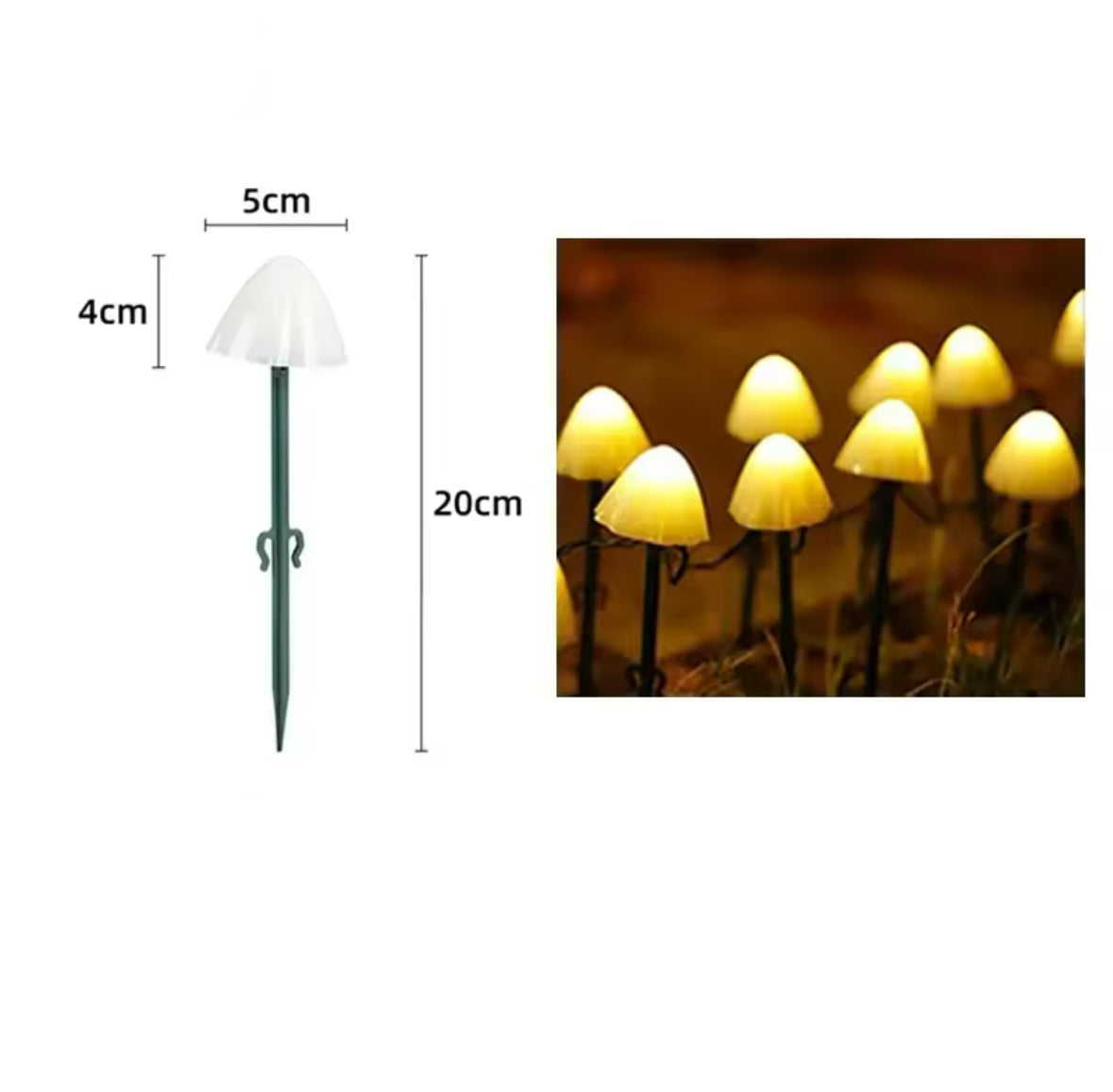 Magische Solar Pilz Lichterkette