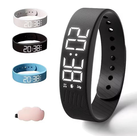Smart Tracking Vibrations Wecker Armband mit Zeitangabe