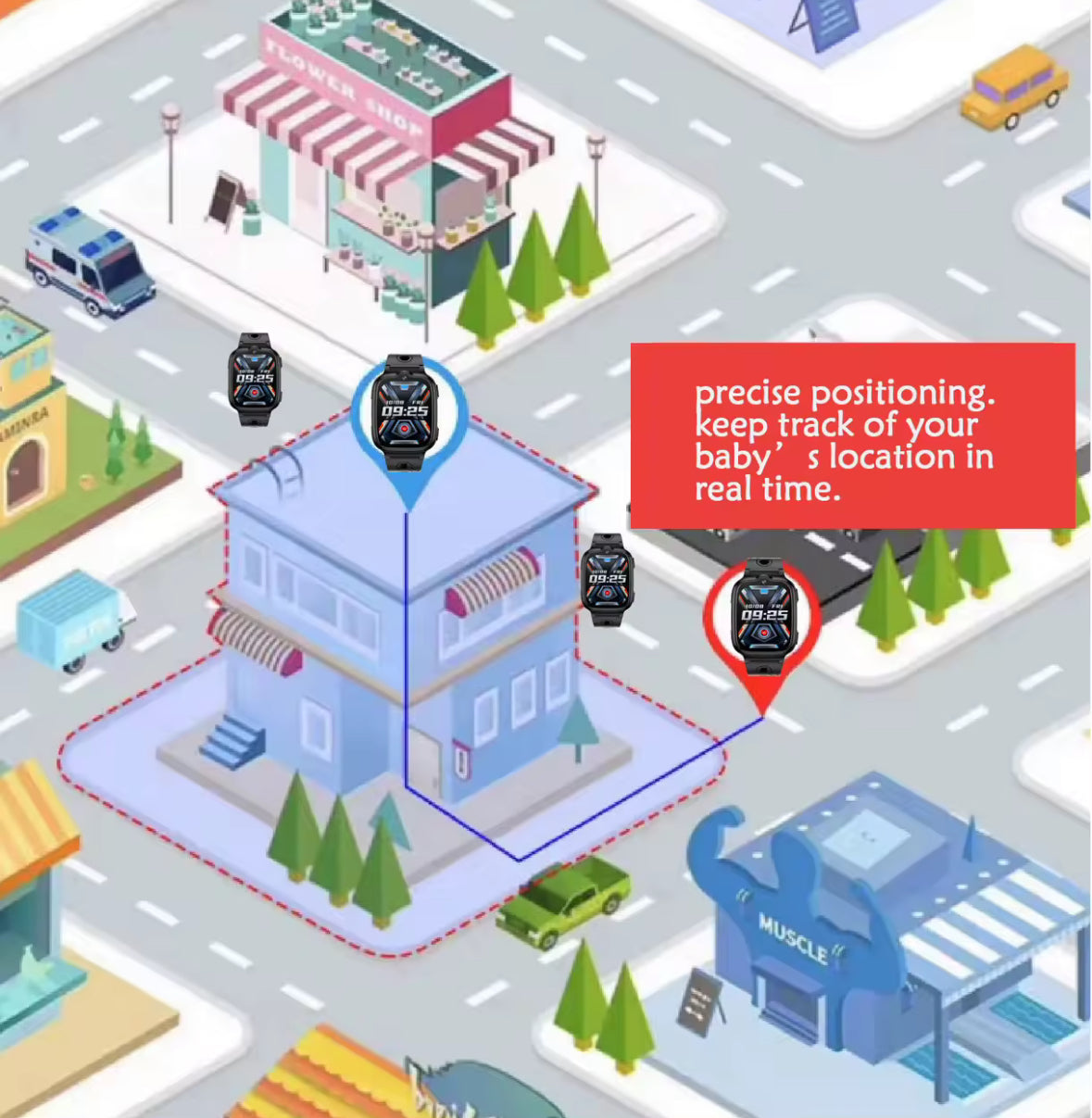 Kinder Smart Watch für Sicherheit