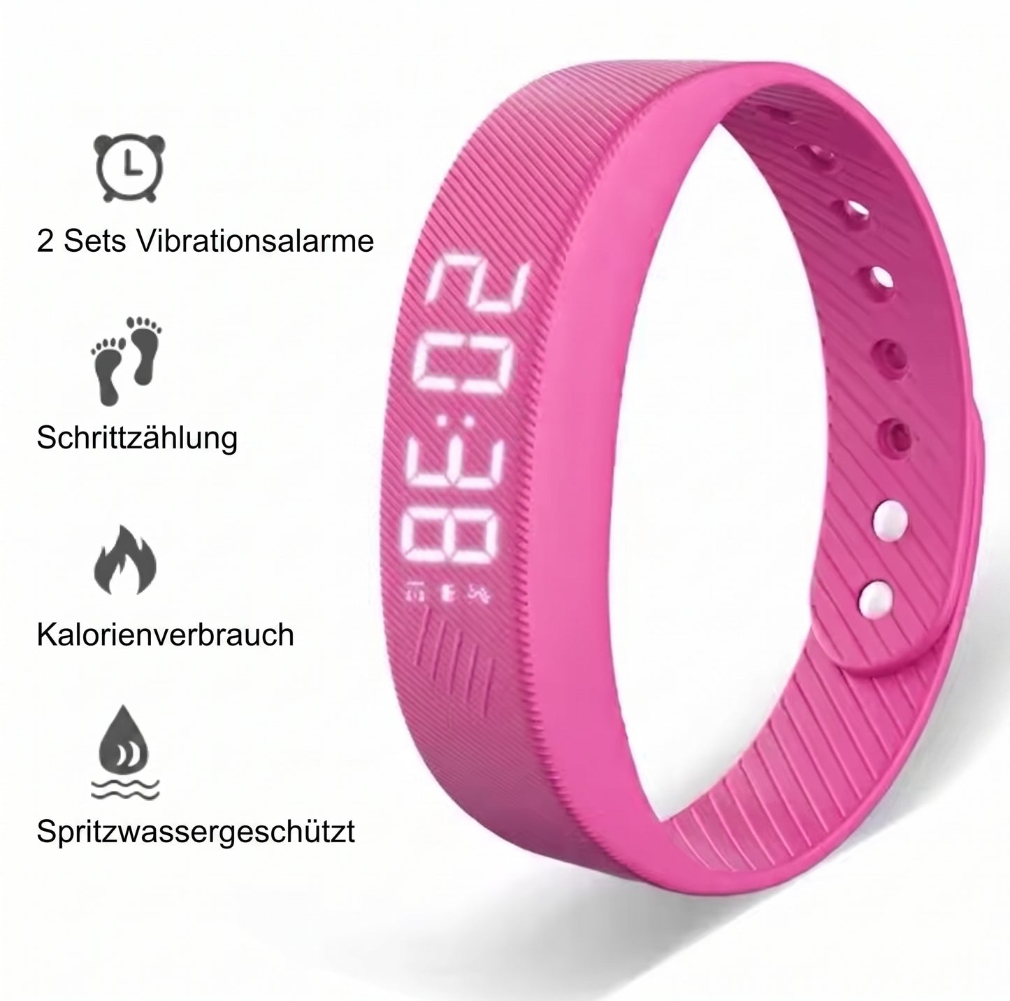 Smart Tracking Vibrations Wecker Armband mit Zeitangabe