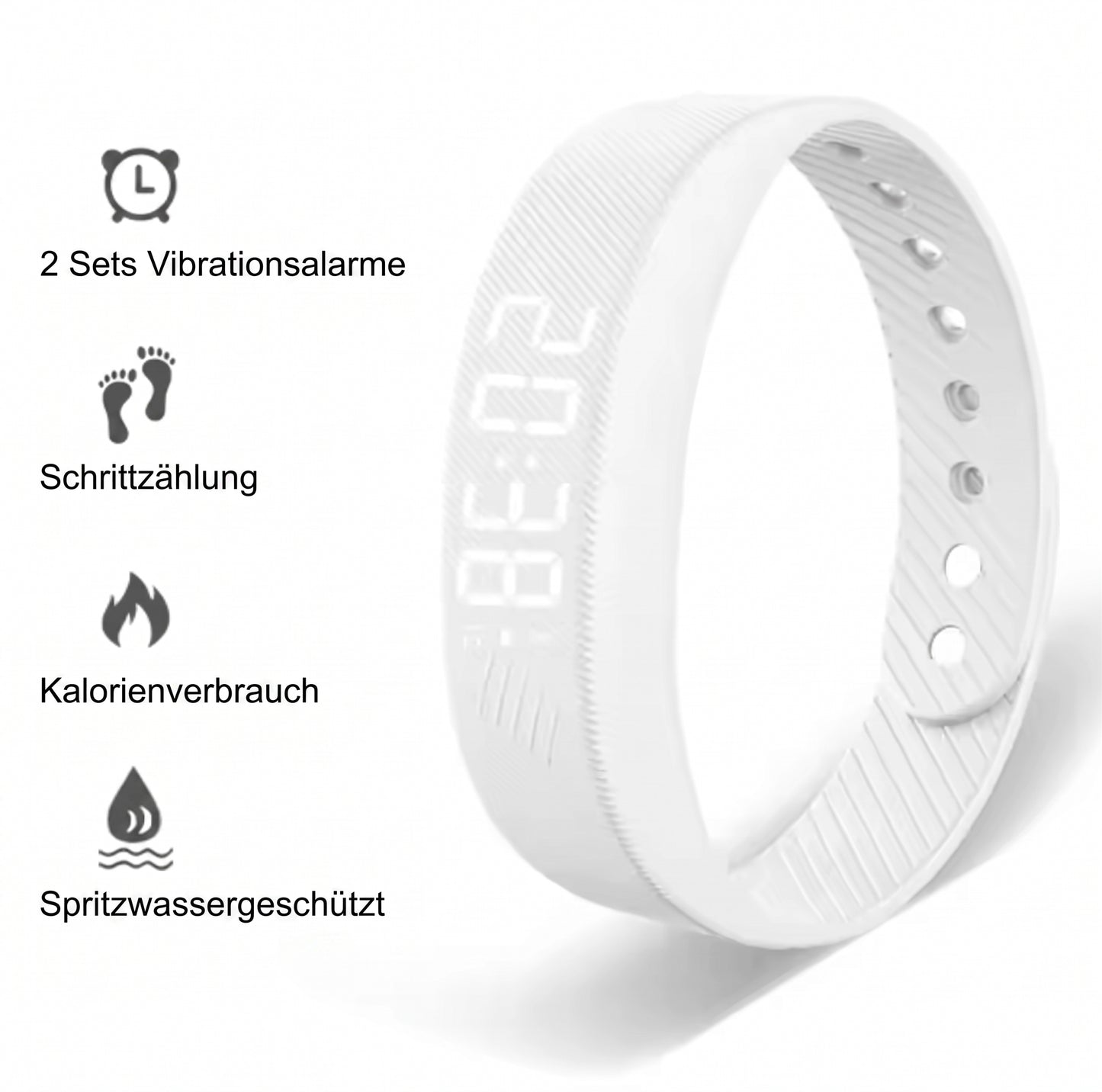 Smart Tracking Vibrations Wecker Armband mit Zeitangabe