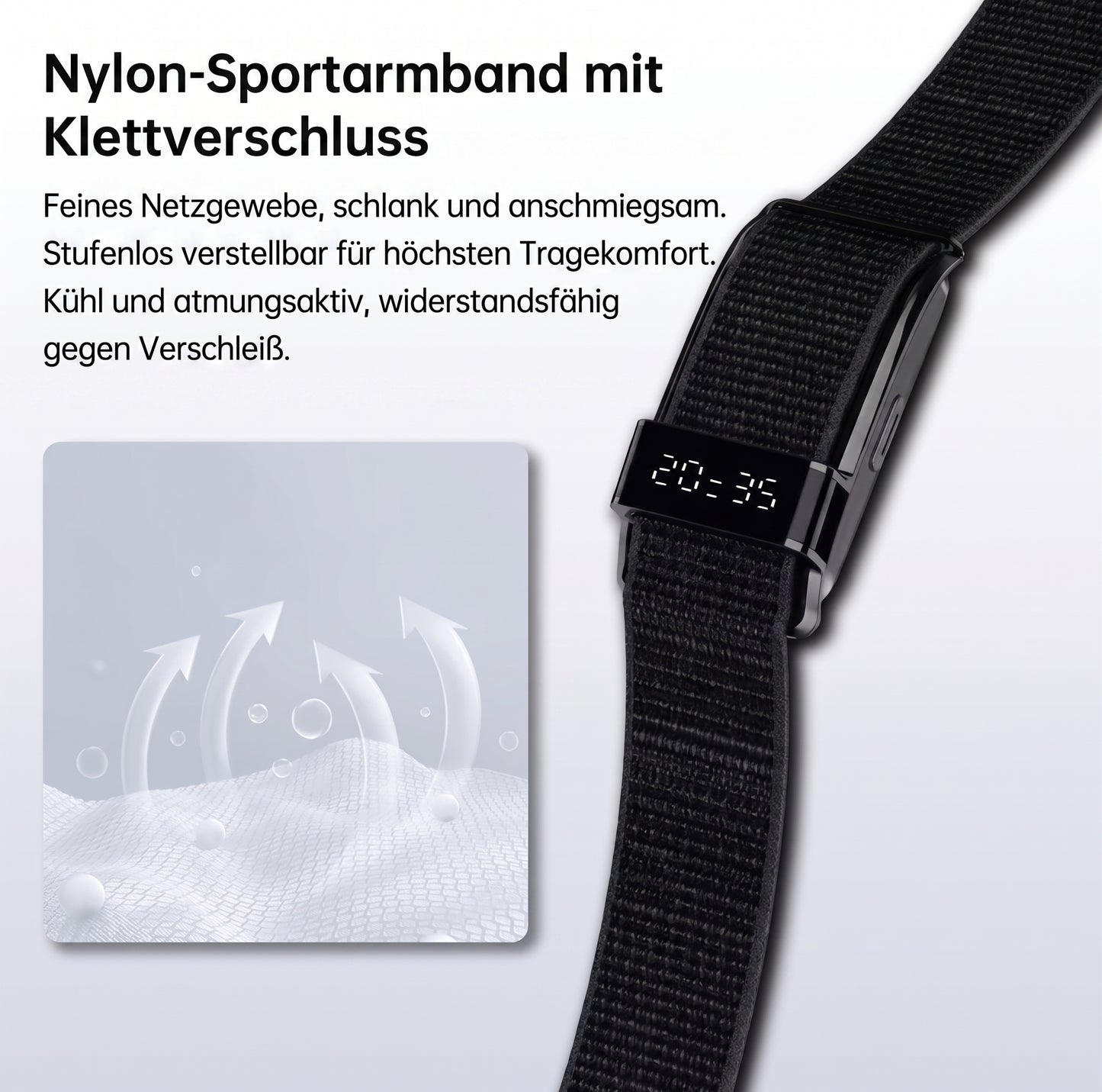 Smart Fitness Tracker mit Zeitangabe