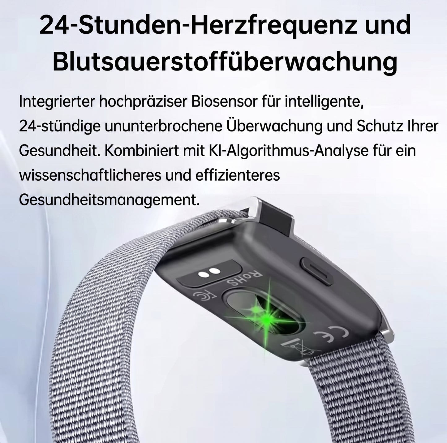 Smart Fitness Tracker mit Zeitangabe