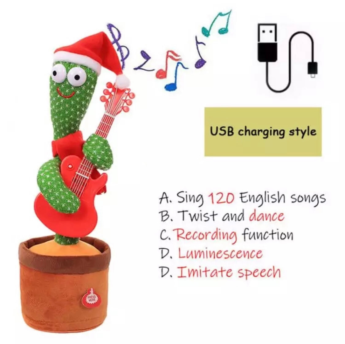 Singender LED Kaktus