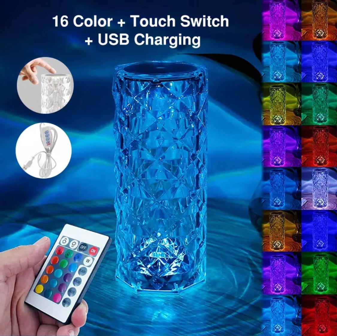 LED Kristall Lampe