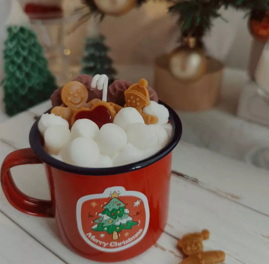 Weihnachts Duftkerze in Tasse