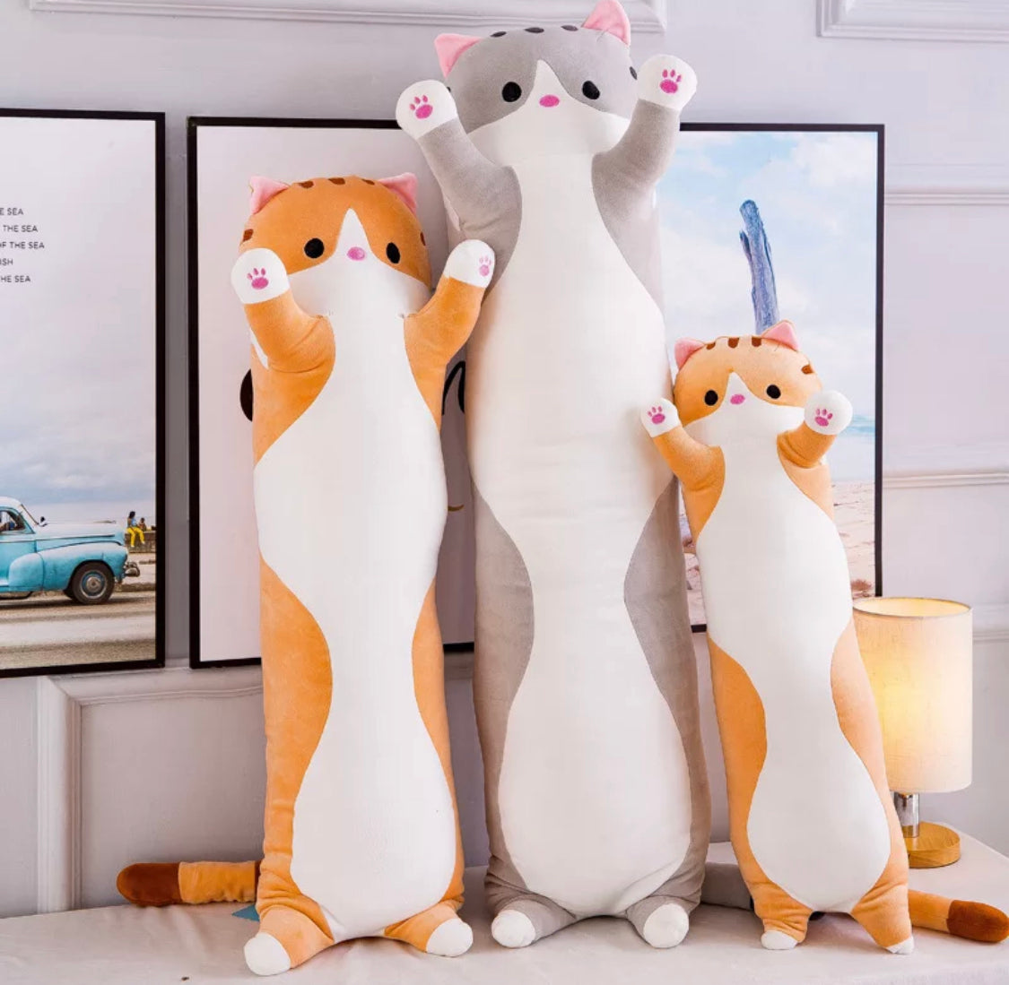 XXL Kissen Plüsch Katze